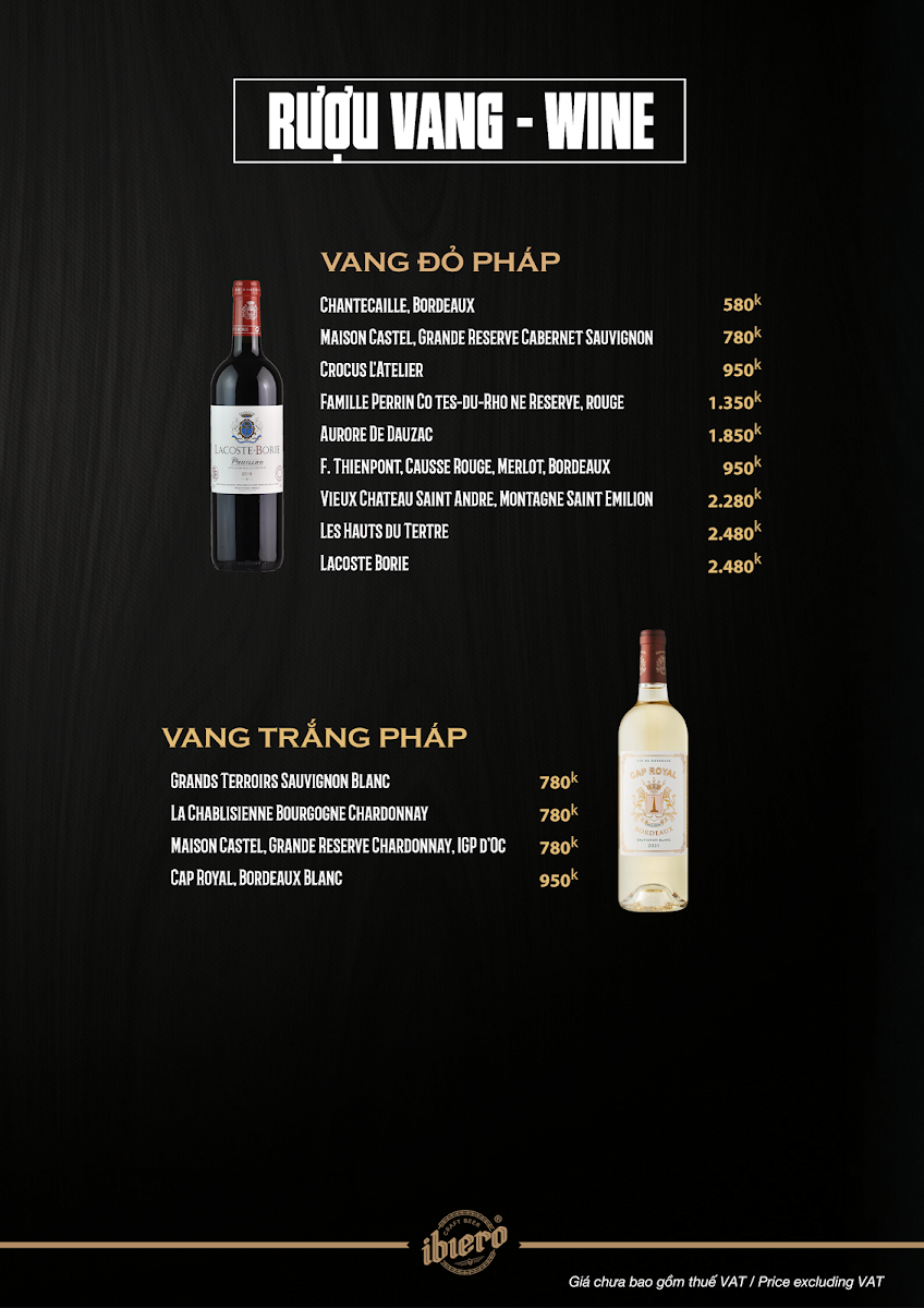 Menu Ibiero Beer Club - Times City-4